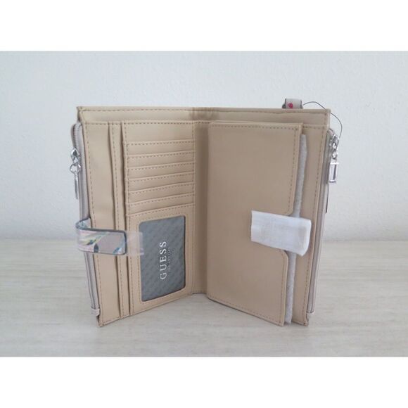 Guess FF805690 Women's Taupe Floral Radko SLG Wristlet Clutch Wallet Phone Case - Picture 11 of 12